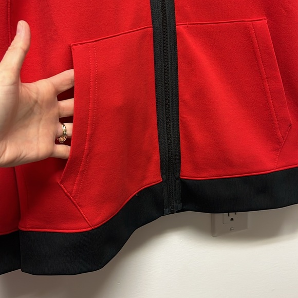 Toronto Raptors Nike Authentic Showtime Performance Full-Zip Hoodie Jacket Red - Picture 4 of 15